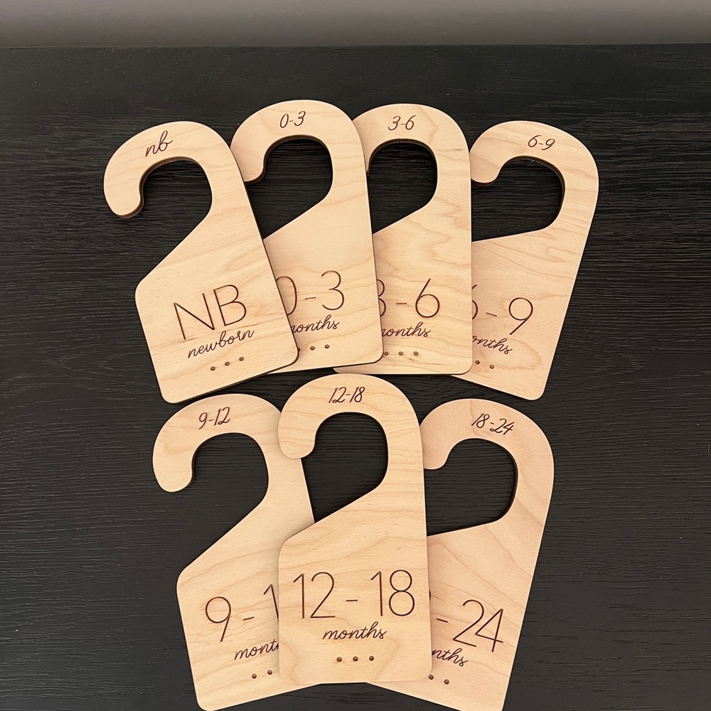 Natural Wooden Closet Dividers for Kids